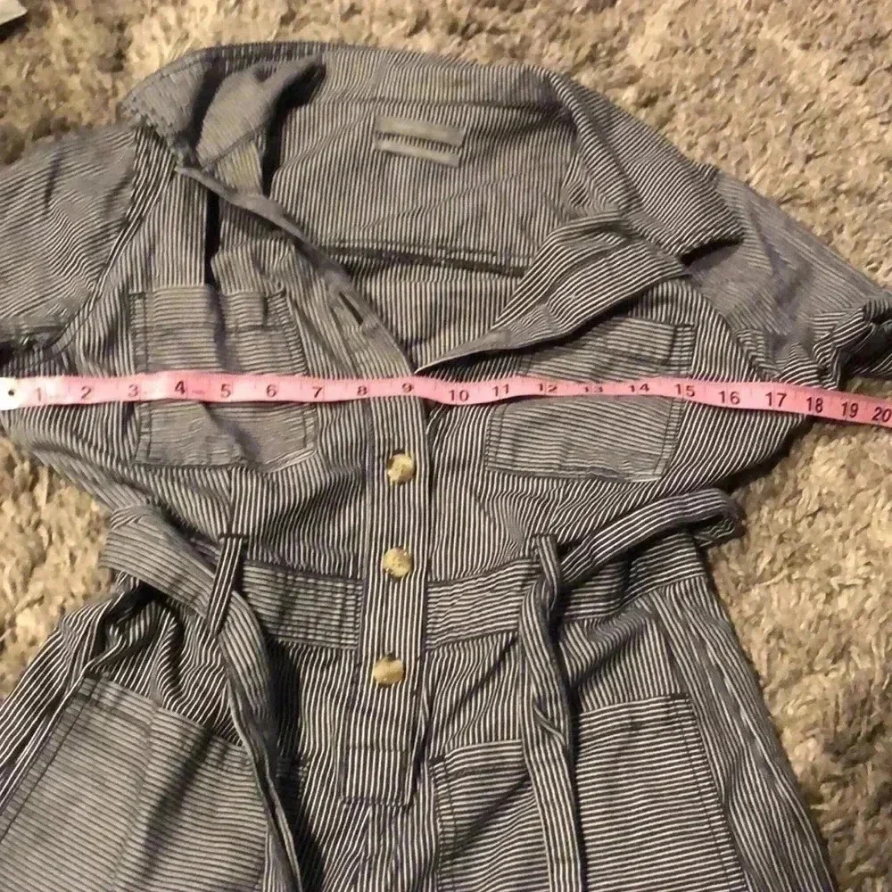 EUC! Urban Outfitters striped romper w/ belt and pockets - sz Small, gorpcore - Picture 7 of 8